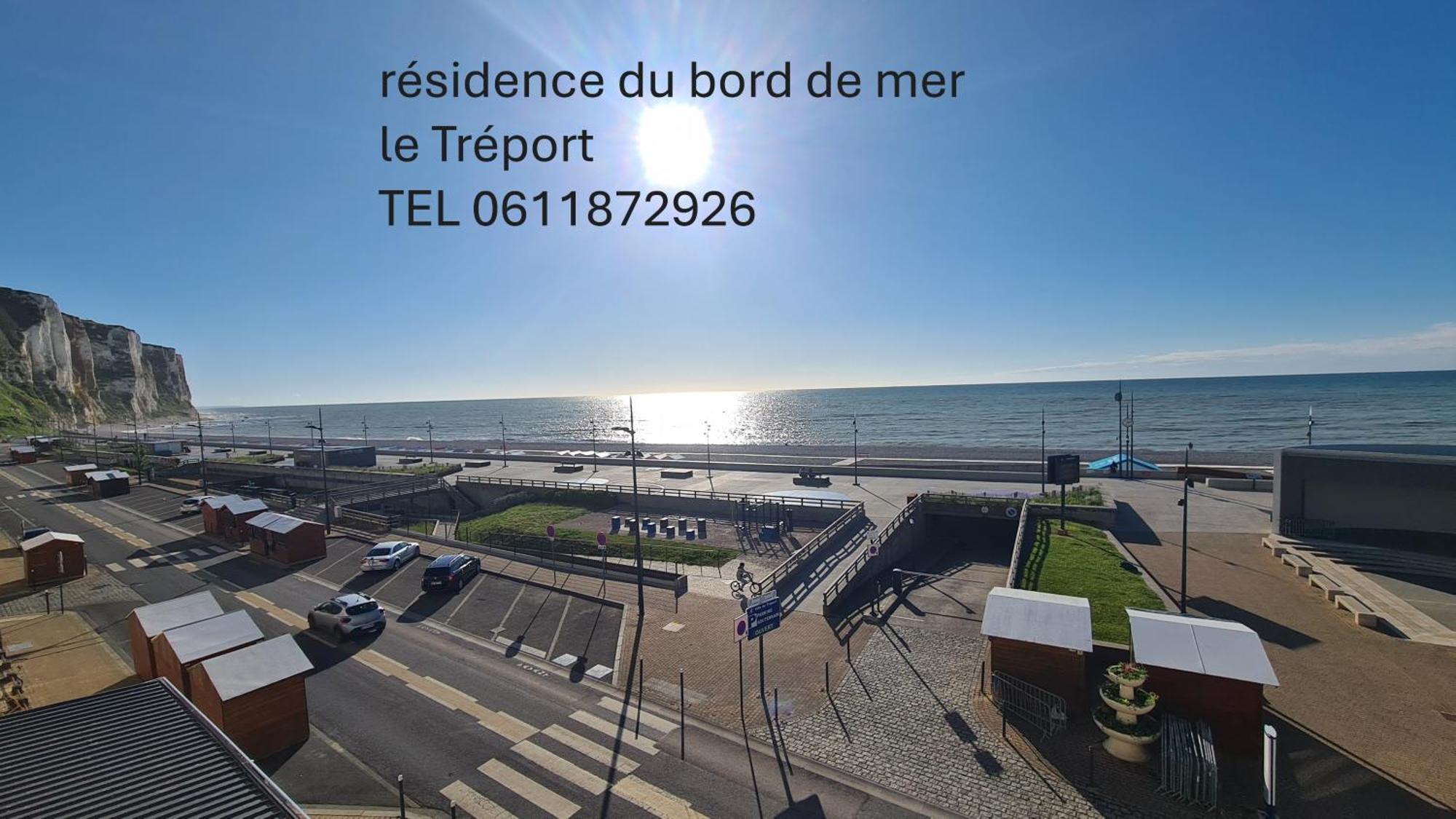 Residence Du Bord De Mer 9 Appartements Avec Une Vraie Vue Mer Le Treport Bagian luar foto